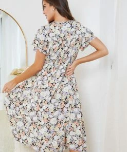 Miracle Fashion DRESSES Ellinor Dress - Multi Floral