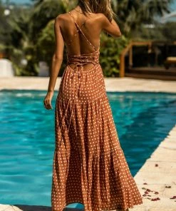 Seven Wonders (PremGroup) Emilia Maxi Dress - Rust Spot