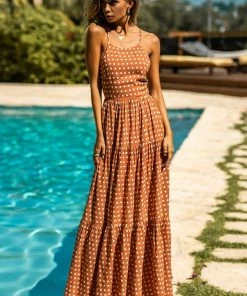 Seven Wonders (PremGroup) Emilia Maxi Dress - Rust Spot