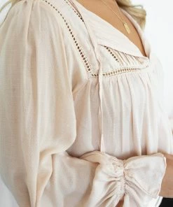 Spicy Sugar CLOTHING Emma Top - Beige