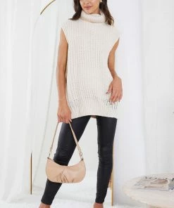 YH & Co (Chloe Yip) Emmeline Knit - Beige CLOTHING