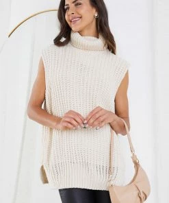 YH & Co (Chloe Yip) Emmeline Knit - Beige CLOTHING