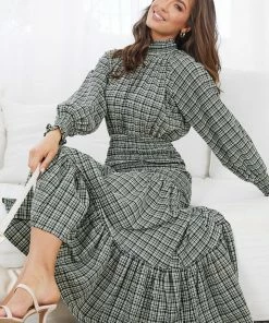 Qtrend Fashion PTY LTD Erice Dress - Black Print DRESSES