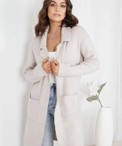 Miracle Fashion Ermielyn Coat - Beige CLOTHING
