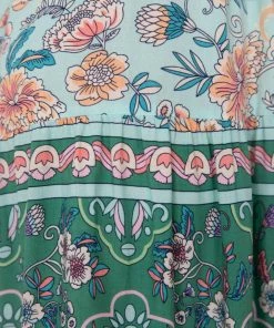 HQ Fashion Erminia Dress - Aqua Multi