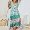HQ Fashion Erminia Dress - Aqua Multi