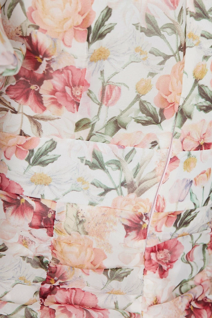 YH & Co (Chloe Yip) Ernesta Dress - Pink Floral DRESSES 8 YH & Co (Chloe Yip) Ernesta Dress - Pink Floral DRESSES