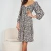 Pink Diamond Marilou Dress - Black Print