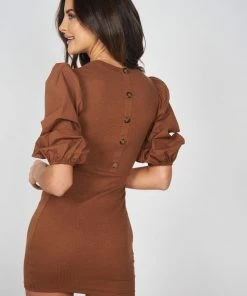 Wild Ginger Marion Dress - Chocolate CLOTHING