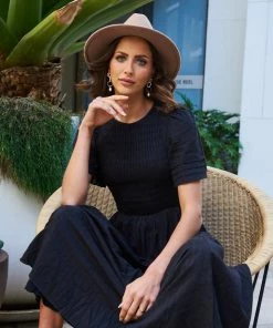 Qtrend Fashion PTY LTD DRESSES Iolana Dress - Black