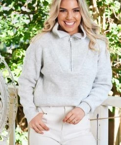 HQ Fashion CLOTHING Merete Knit - Grey