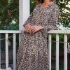 Sunny Girl DRESSES Rowena Dress - Leopard Print