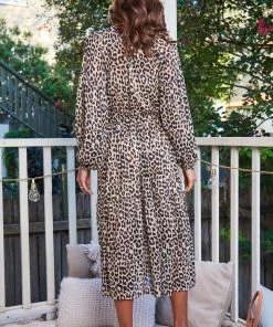 Sunny Girl DRESSES Rowena Dress - Leopard Print