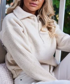 HQ Fashion CLOTHING Merete Knit - Beige