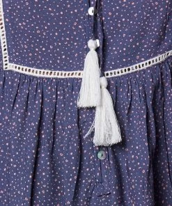 Rock Denim Etsy Dress - Blue Print