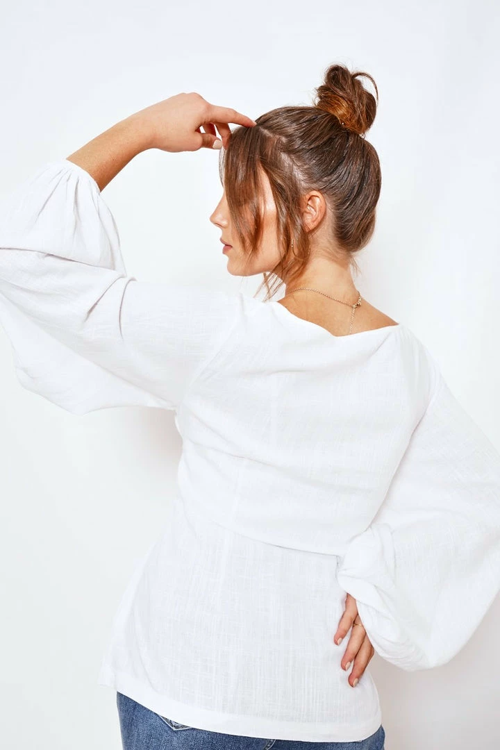 Valeria Rosalie Top - White 4 Valeria Rosalie Top - White