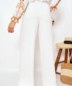 Main St Rock Pants - White