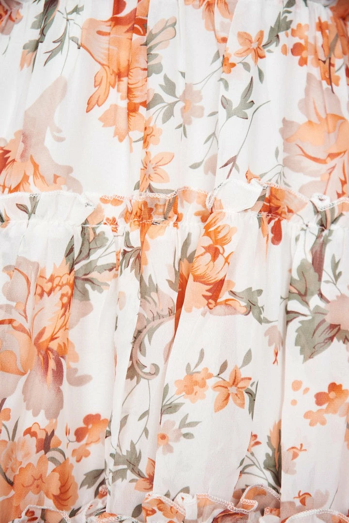 Sasha Clothing Dreama Dress - Orange Print DRESSES 10 Sasha Clothing Dreama Dress - Orange Print DRESSES