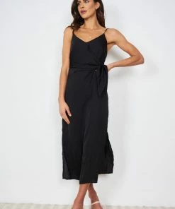 White Closet Laguna Dress - Black