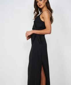 White Closet Laguna Dress - Black