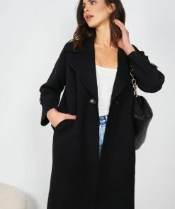 Sunny Girl Fireplace Coat - Black