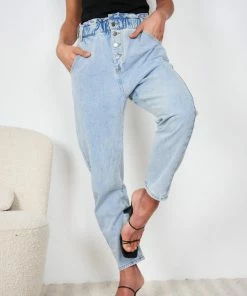 Style Box Sybil Jeans - Light Blue CLOTHING