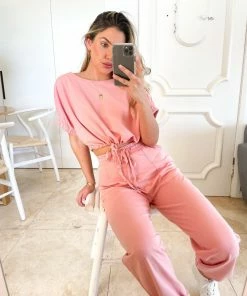 Evermore Fashion Ethna Pants - Pink