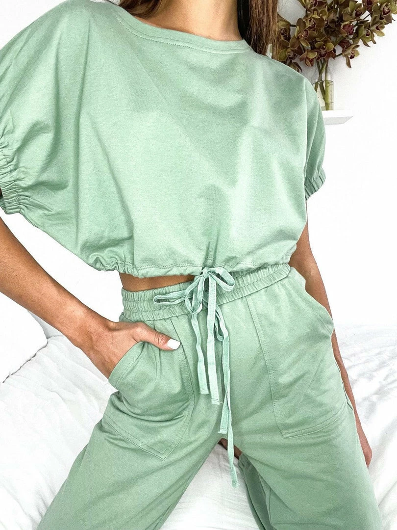 Evermore Fashion Ethna Pants - Sage 5 Evermore Fashion Ethna Pants - Sage