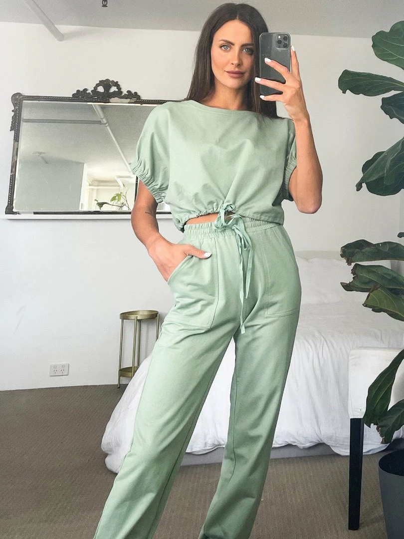 Evermore Fashion Ethna Pants - Sage 3 Evermore Fashion Ethna Pants - Sage