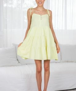 Bubblegum Clothing DRESSES Eula Dress - Yellow