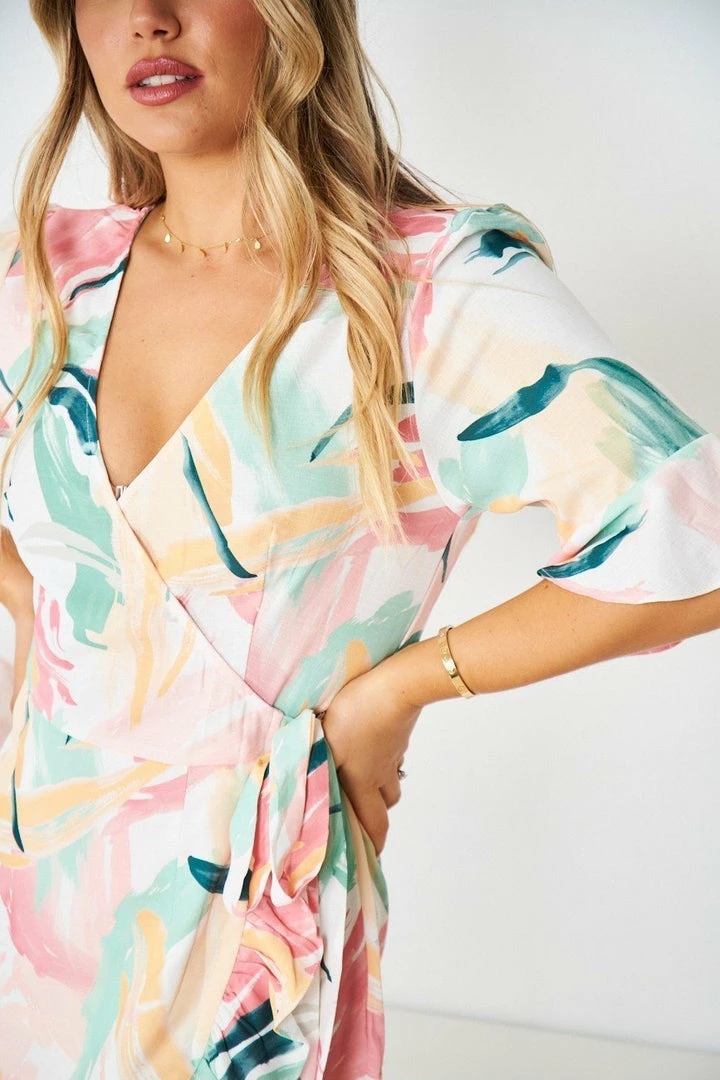 Style Box Evita Dress - White Print 6 Style Box Evita Dress - White Print