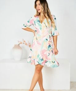 Style Box Evita Dress - White Print