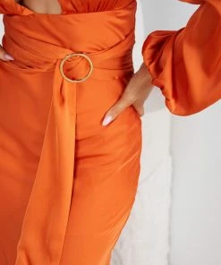Wild Ginger DRESSES Evynne Dress - Orange 15 Wild Ginger DRESSES Evynne Dress - Orange