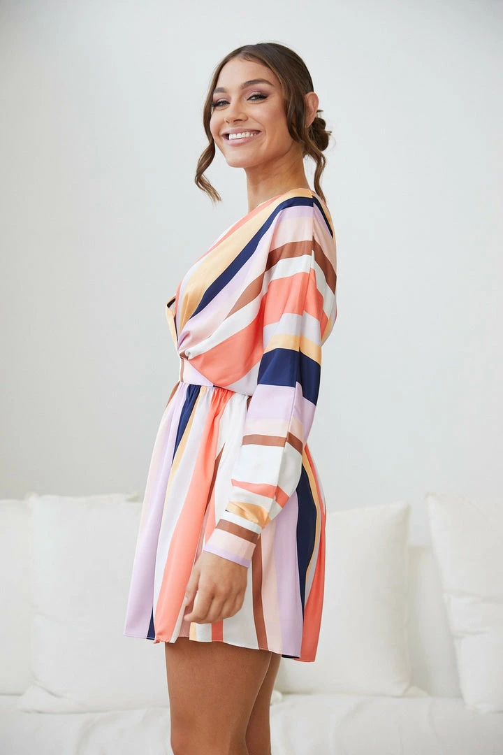 Wild Ginger Fakassi Dress - Multi Stripe DRESSES 5 Wild Ginger Fakassi Dress - Multi Stripe DRESSES