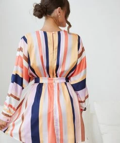 Wild Ginger Fakassi Dress - Multi Stripe DRESSES