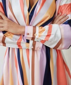 Wild Ginger Fakassi Dress - Multi Stripe DRESSES 15 Wild Ginger Fakassi Dress - Multi Stripe DRESSES