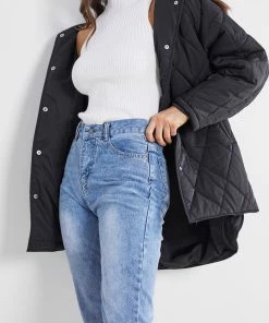 White Closet Fakey Jacket - Black CLOTHING