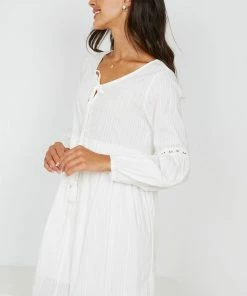 Miracle Fashion DRESSES Fallow Dress - White