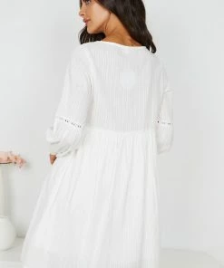 Miracle Fashion DRESSES Fallow Dress - White