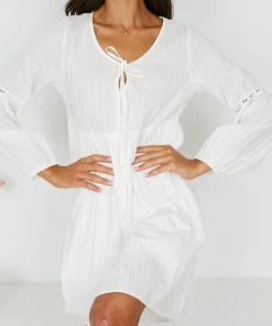 Miracle Fashion DRESSES Fallow Dress - White