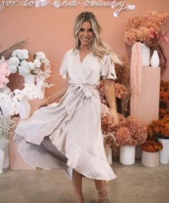 Style Box Farren Dress - Champagne DRESSES