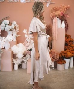 Style Box Farren Dress - Champagne DRESSES 8 Style Box Farren Dress - Champagne DRESSES