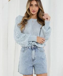 White Closet CLOTHING Felisa Jumper - Light Blue
