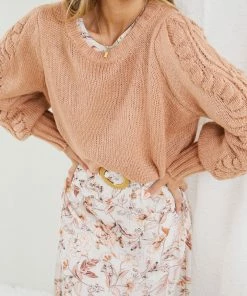 White Closet Felisa Jumper - Tan CLOTHING