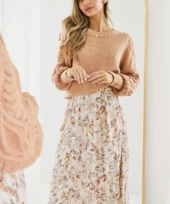 White Closet Felisa Jumper - Tan CLOTHING