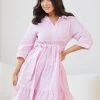Label Of Love Fernina Dress - Pink Stripe CLOTHING