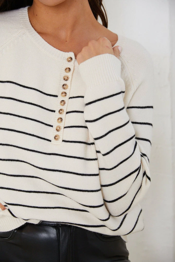 HQ Fashion Fira Knit - Black Stripe Jumpers & Sweaters 9 HQ Fashion Fira Knit - Black Stripe Jumpers & Sweaters