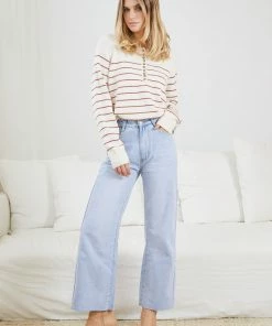 HQ Fashion Fira Knit - Rust Stripe CLOTHING 13 HQ Fashion Fira Knit - Rust Stripe CLOTHING