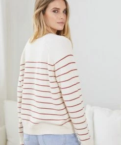 HQ Fashion Fira Knit - Rust Stripe CLOTHING