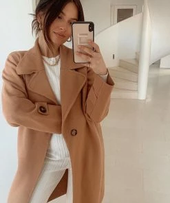 Sunny Girl Fireplace Coat - Camel CLOTHING